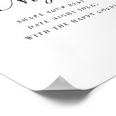 Date Night Ze is geschept bruids teken Poster (Hoek)