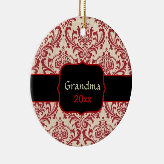 Dated and Personalized Holiday Photo Ornament (Rechts)