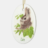 Dated, Custom Bunny Rabbit Ornament Animal (Links)