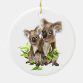 Dated Cute Little Koala Beer Australian Animal Keramisch Ornament (Achterkant)