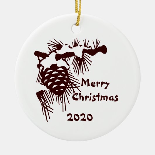 Dated from all us Nuts kerstvirel Fun Keramisch Ornament (Voorkant)