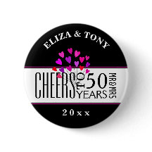 Dated Hearts 50ste bruiloft Jubileum Party Gift