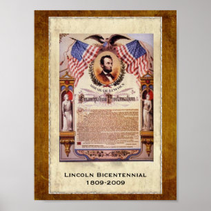 Dated Herdenking Emancipation Proclamation Poster