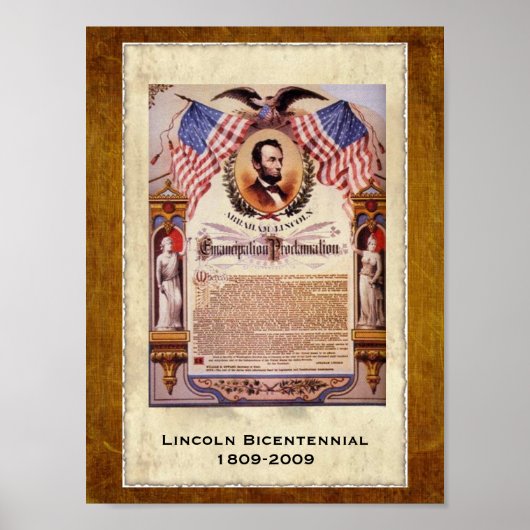 Dated Herdenking Emancipation Proclamation Poster (Voorkant)