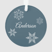 Dated kerstsneeuwWereldbol met Deer, persoonlijk Ornament (achterkant)