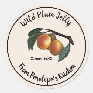 Dated  plum Jelly Label from your Kitchen