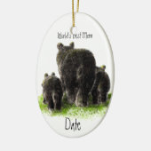 Dated, 's werelds beste Beer uit de klas van mama Keramisch Ornament (Links)