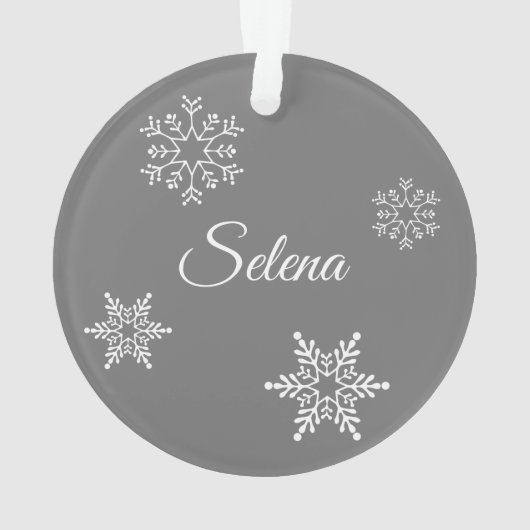 Dated Snow Wereldbol met Red Car & Tree, op maat g Ornament (achterkant)