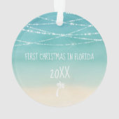 Dated Tropical Sand is de nieuwe sneeuw voor de ee Ornament (achterkant)