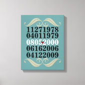 Dated Wall Art - 2 Children - Wrapped Canvas Afdruk (Voorkant)