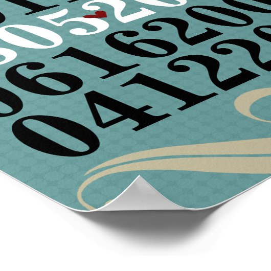 Dated Wall Art - Families met 2 kinderen Poster (Hoek)