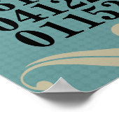 Dated Wall Art - Families met 3 kinderen Poster (Hoek)