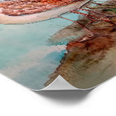 Dated, Waterverf Sandpiper Shore Beach Bird Art Poster (Hoek)