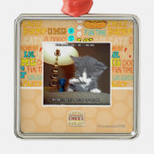 Dateert één kleine stap voor mij metalen ornament (Voorkant)