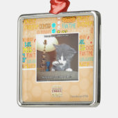 Dateert één kleine stap voor mij metalen ornament (Links)