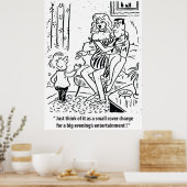 Daten en kleine broer irriteren, Grappig Poster (Keuken)