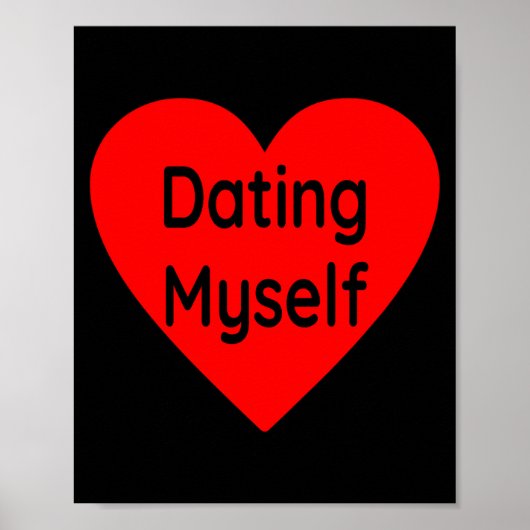 Daten met mezelf Single Awareness Day Anti Valenti Poster (Voorkant)