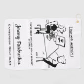 Dating Agency komt overeen met een Brewery Funny C Golfhanddoek (Horizontaal)