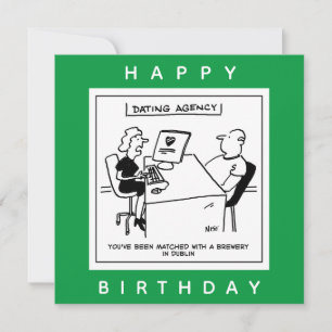 Dating Agency komt overeen met een Brewery Funny C Kaart