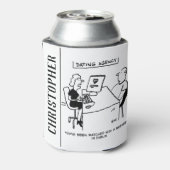 Dating Agency komt overeen met een brouwerij Blikjeskoeler (Blikje Achterkant)