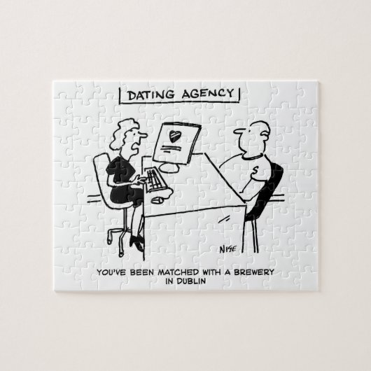 Dating Agency komt overeen met een brouwerij Legpuzzel (Horizontaal)