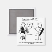 Dating Agency komt overeen met een brouwerij Magneet (Voorkant / Achterkant)