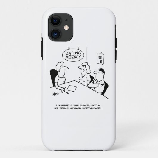 Dating Agency - Mr Right Case-Mate iPhone Case (Achterkant)