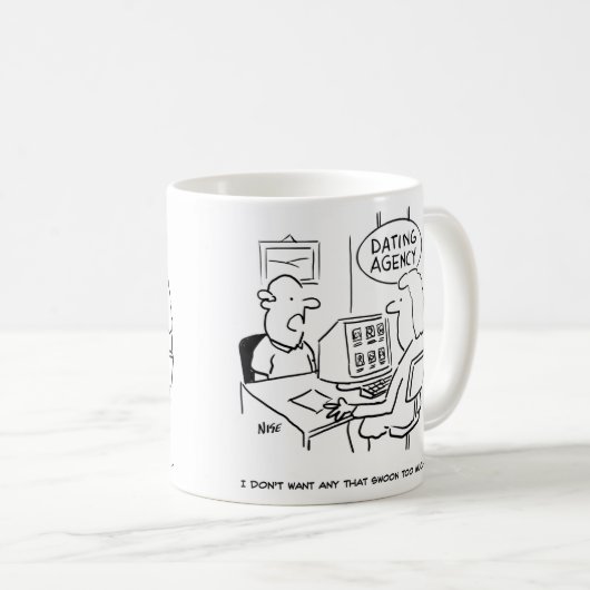 Dating Agency - wil geen meisje dat zongen Koffiemok (Voorkant rechts)