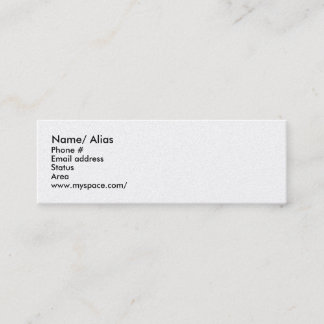 Dating Card voor snelle vergaderingen - C.. - Gepe Mini Visitekaartje