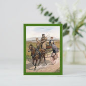 Dating Couple in Jaunting Cart Briefkaart (Staand voorkant)