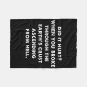 Dating Humor deed het pijn Halloween meme Fleece Deken (Voorkant (Horizontaal))