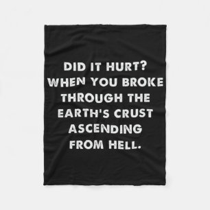Dating Humor deed het pijn Halloween meme Fleece Deken