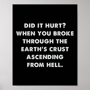 Dating Humor deed het pijn Halloween meme Poster