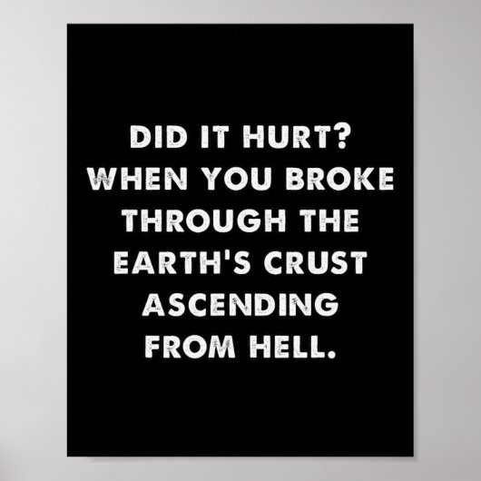Dating Humor deed het pijn Halloween meme Poster (Voorkant)