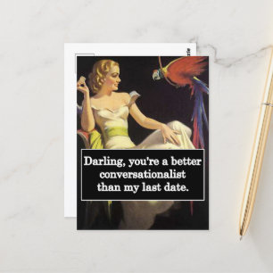 Dating is moeilijk Funny Graphic Briefkaart