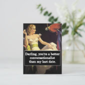 Dating is moeilijk Funny Graphic Briefkaart (Staand voorkant)