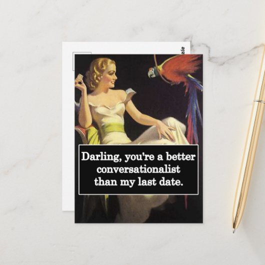 Dating is moeilijk Funny Graphic Briefkaart (Voorkant / Achterkant in situ)