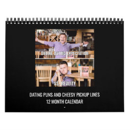 Dating Puns & Cheesy Pickup Lines 12 mo Calendar Kalender