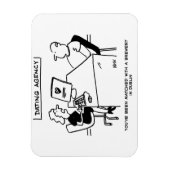 Datingbureau komt overeen met bierdrinker met een  magneet (Verticaal)