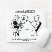 Datingbureau komt overeen met bierdrinker met een  muismat (Met muis)