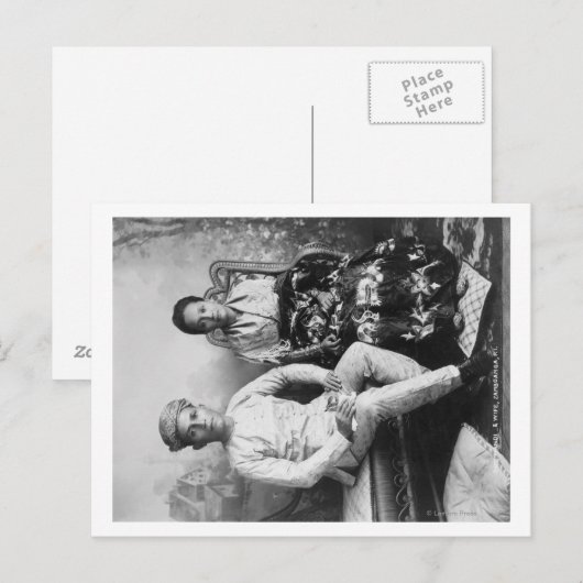 Dato Mandi en Wife in de Filipijnen Fotograp Briefkaart (Voorkant / Achterkant)