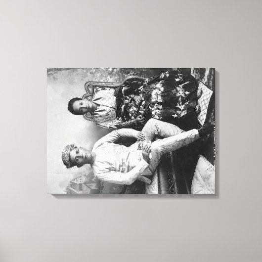 Dato Mandi en Wife in de Filipijnen Fotograp Canvas Afdruk (Voorkant)