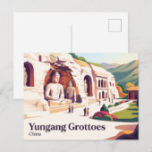 Datong Yungang Grottoes China Briefkaart (Voorkant / Achterkant)