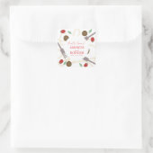 Dat's Amore Italiaanse Pasta Bruiloft Vierkante Sticker (Tas)