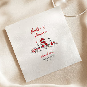 Dat's Amore Italiaanse Rode Bruiloftsshower Servet