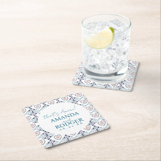 Dat's Amore Italiaanse Tegels en Harten Kartonnen Onderzetters