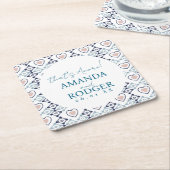 Dat's Amore Italiaanse Tegels en Harten Kartonnen Onderzetters (Schuin)