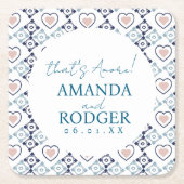 Dat's Amore Italiaanse Tegels en Harten Kartonnen Onderzetters (Voorkant)