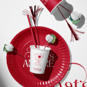 Dat's Amore Rood script Bruiloftfeest Papieren Bordje