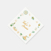 Dat's Amore Rustic Italiaans Eetbare Bruidsmeisjes Servet (Hoek)